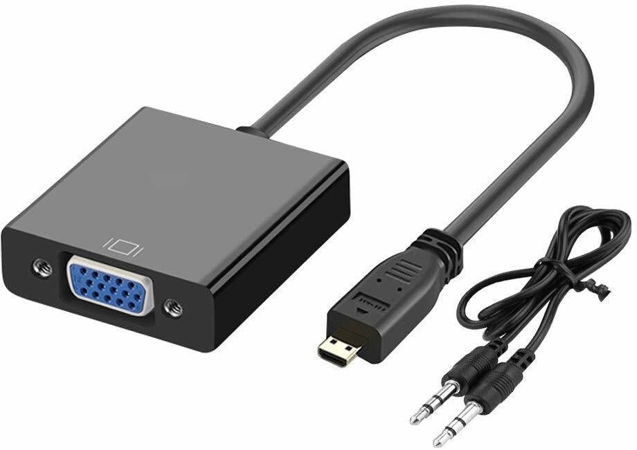 Tobo Micro HDMI to VGA Adapter with 3.5mm Audio Jack Male to Female Converter Adapter USB Adapter-image-29