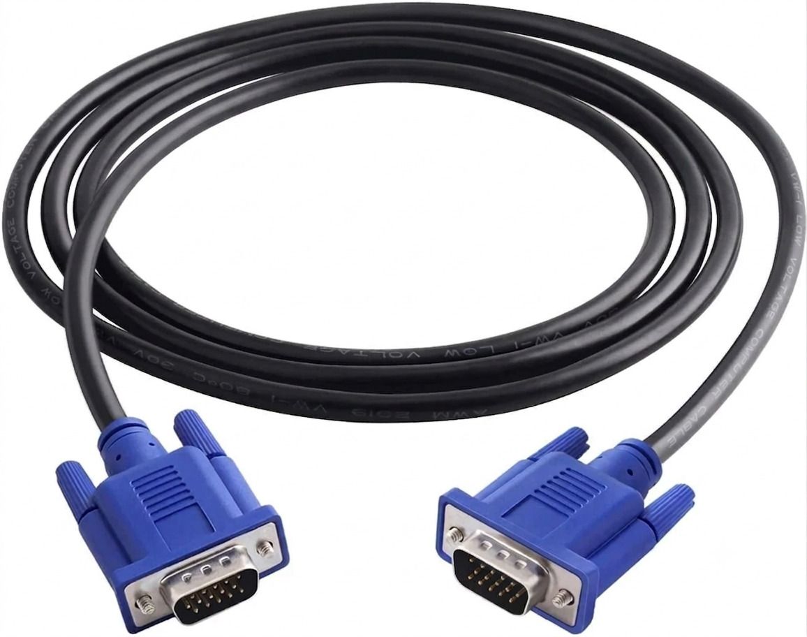 Riavic VGA Cable 1.5 A 1.5 m Aluminum-Mylar foil and tinned copper braid SmartPro Male to Male VGA Cable-picture-47