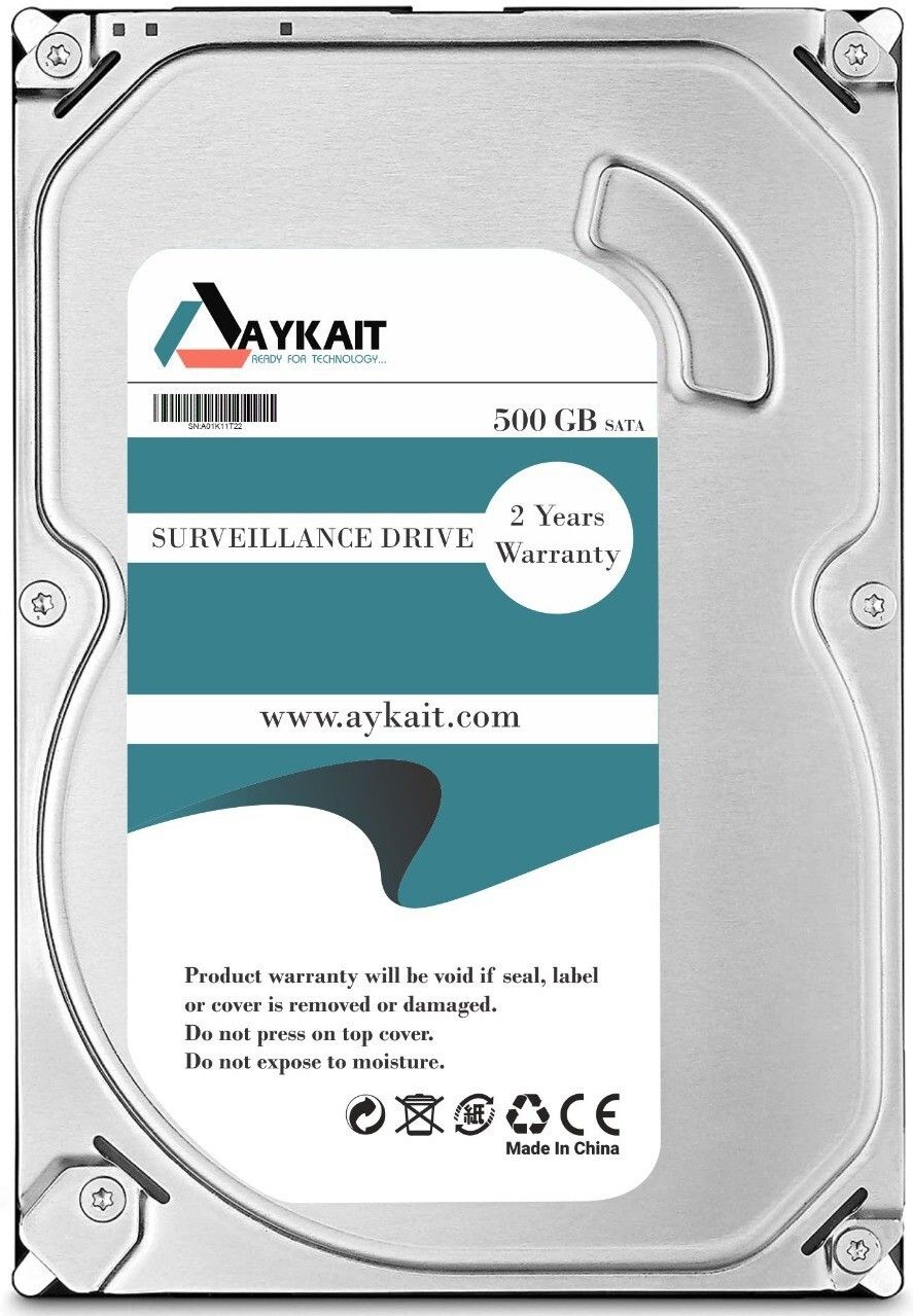 Aykait 500GB SATA Hard Drive for Desktop 3.5 Inch 6 Gb/s 7200 RPM PC and Surveillance Data Card