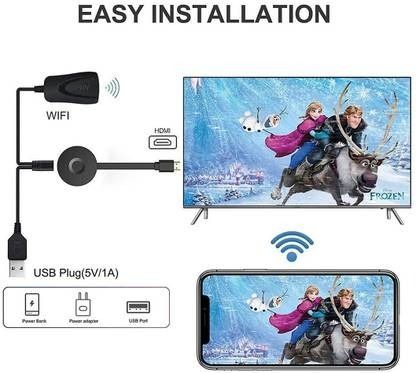 MVC ENTERPRISE HD Display Chromecast Mini Receiver Sharing Screen Device Media Streaming Device 14.4 Mbps Data Card ,Calls not Supported