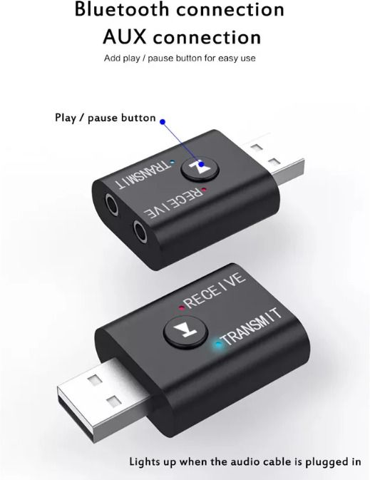 V88R BT620 Bluetooth 5.0 Transmitter Receiver Wireless Audio Adapter 3.1 Mbps Data Card ,Calls not Supported-image-25