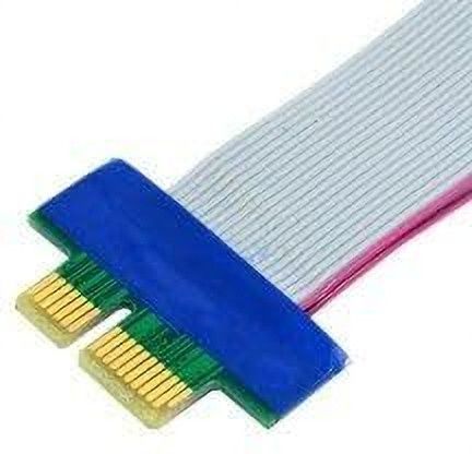 Fastline Products PCI-E 1X Riser Card Extended Cable Extension Ribbon Data Card