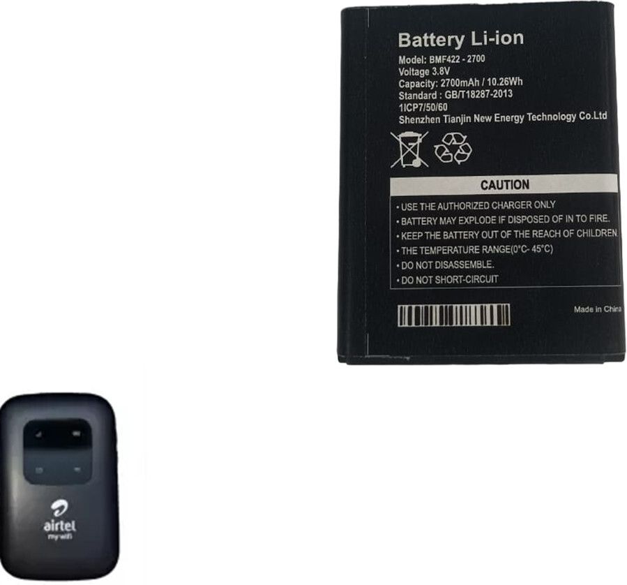 Airtel 4G LTE Hotspot BMF422 Mobile Battery For Portable WiFi Router 2700mAh Battery Data Card-image-16