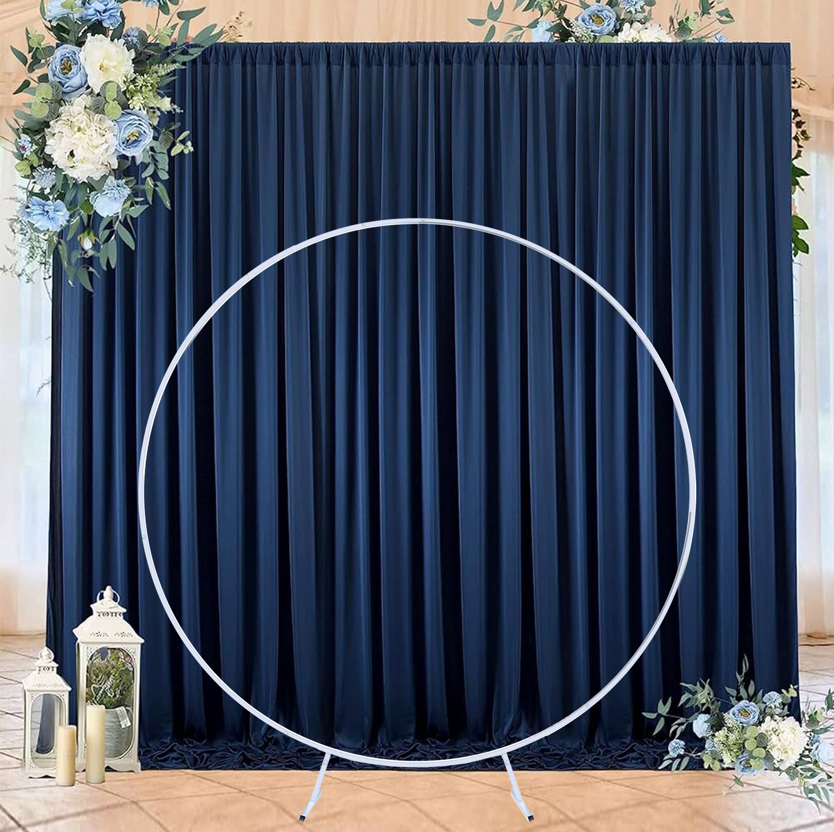 b j creation White Colour Balloon Decoration Stand Circle Shape Without Balloons-picture-28