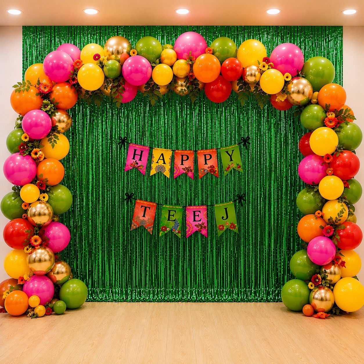 party box Green Happy teej Decoration-picture-10