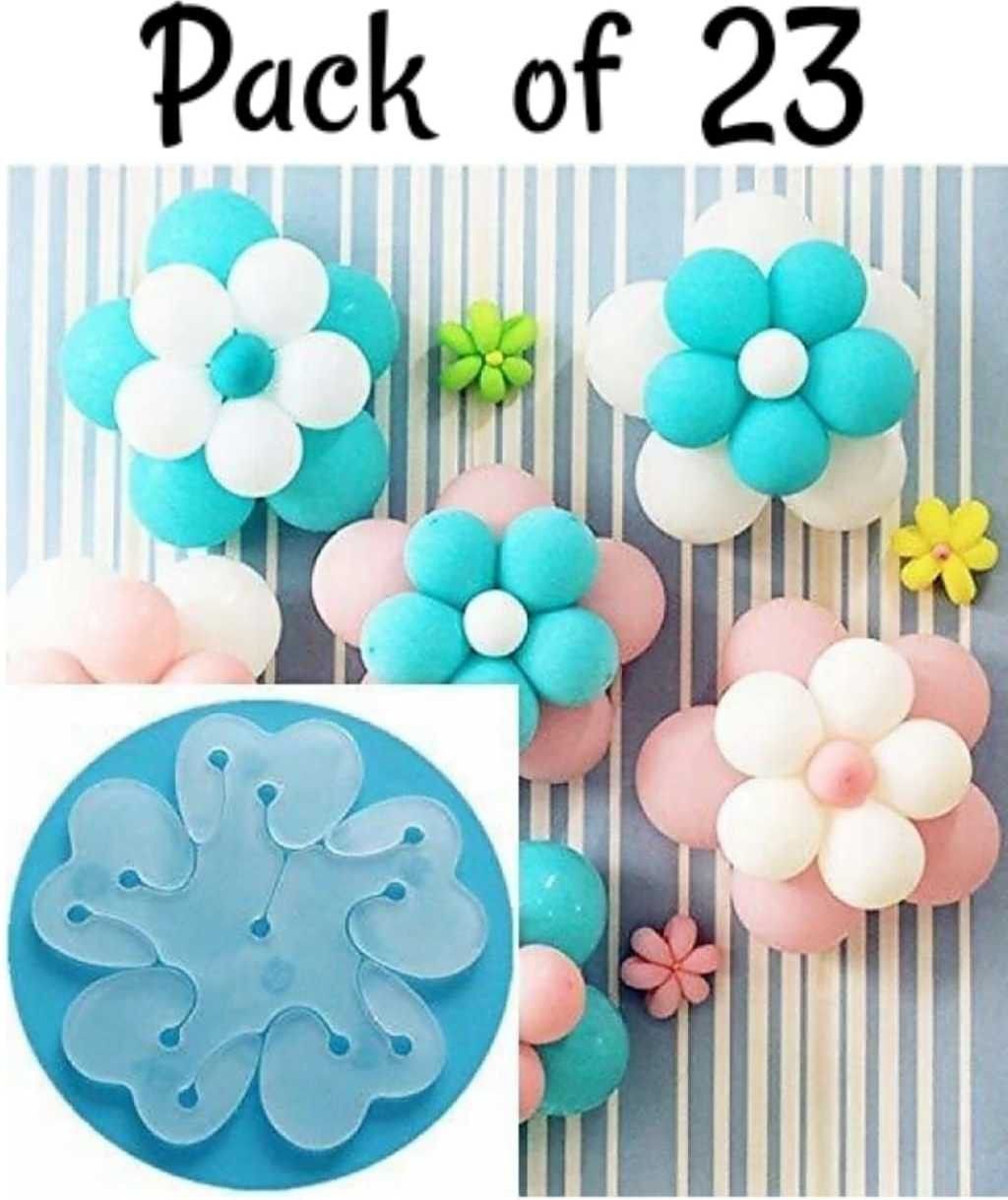 flipmate Solid Reusable 23 Pcs Flower Shape Balloon-picture-29