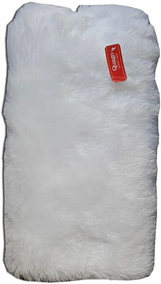 White fur fabric for Baby & Product Photoshoot, Soft toy craft, Home decor