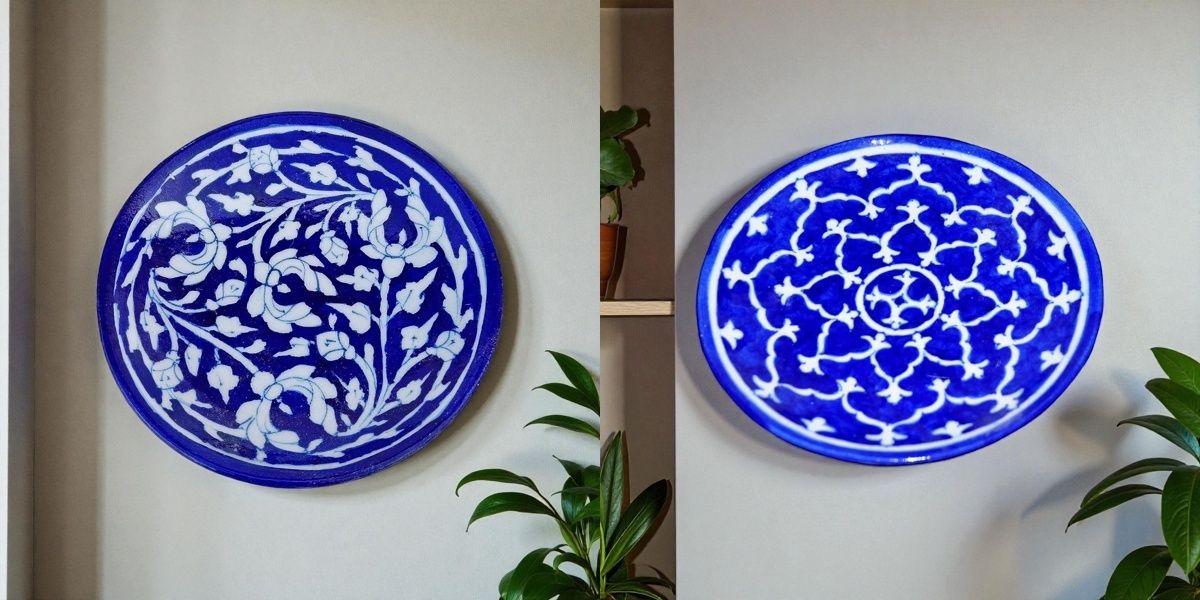 Decorative Platter Set of 2 | Elegant Home & Table Décor Serving Plates Ceramic Decorative Platter-image-34