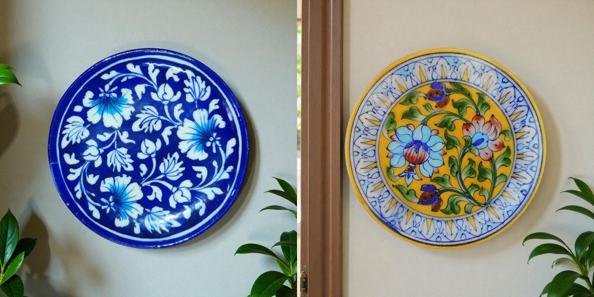 Decorative Platter Set of 2 | Elegant Home & Table Décor Serving Plates Ceramic Decorative Platter-image-30