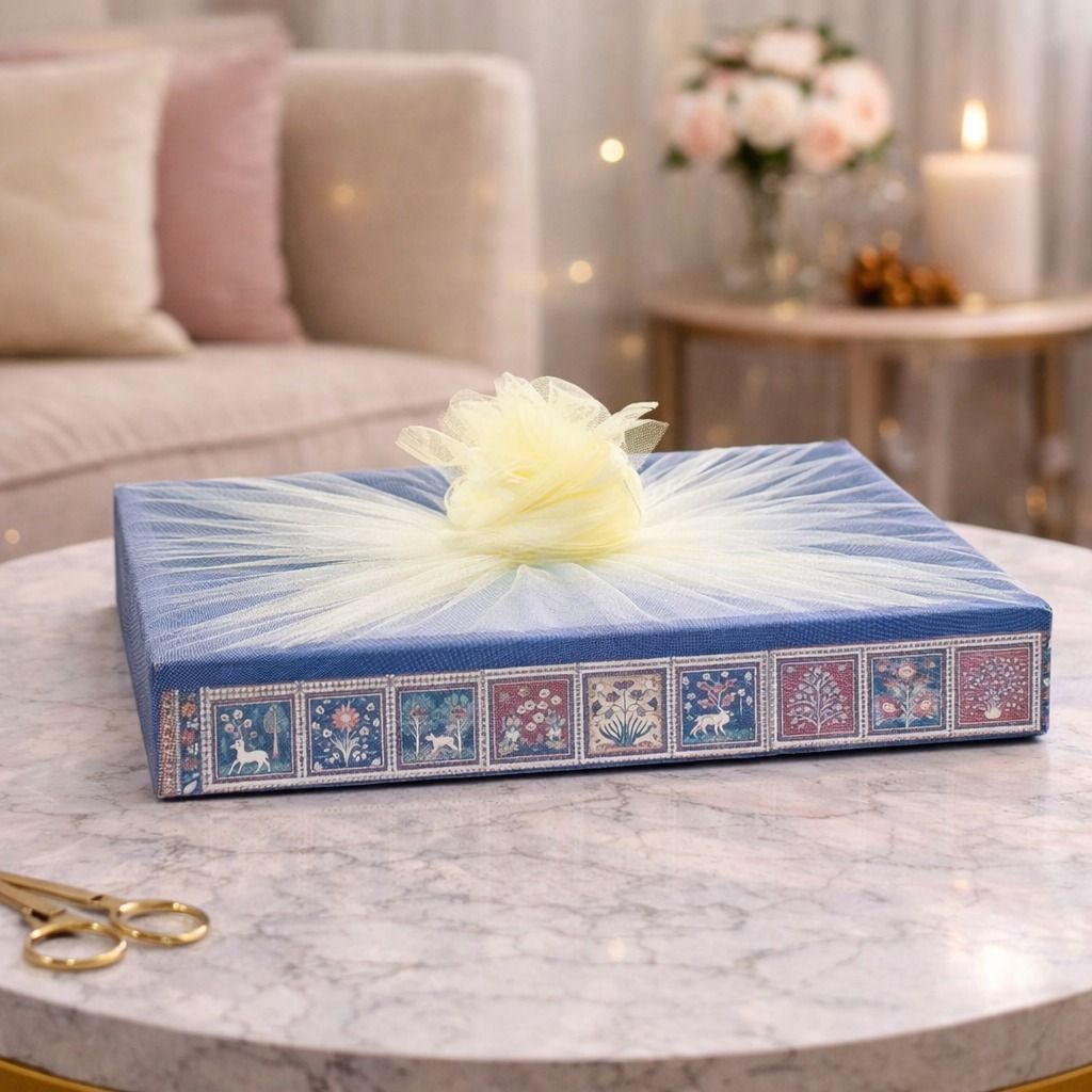 3 Pcs Multipurpose Decorative Folding Box Net Gift Hamper Wedding Gifting Paper Decorative Platter-image-33