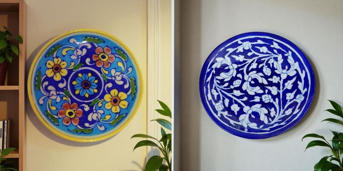 Decorative Platter Set of 2 | Elegant Home & Table Décor Serving Plates Ceramic Decorative Platter-image-16