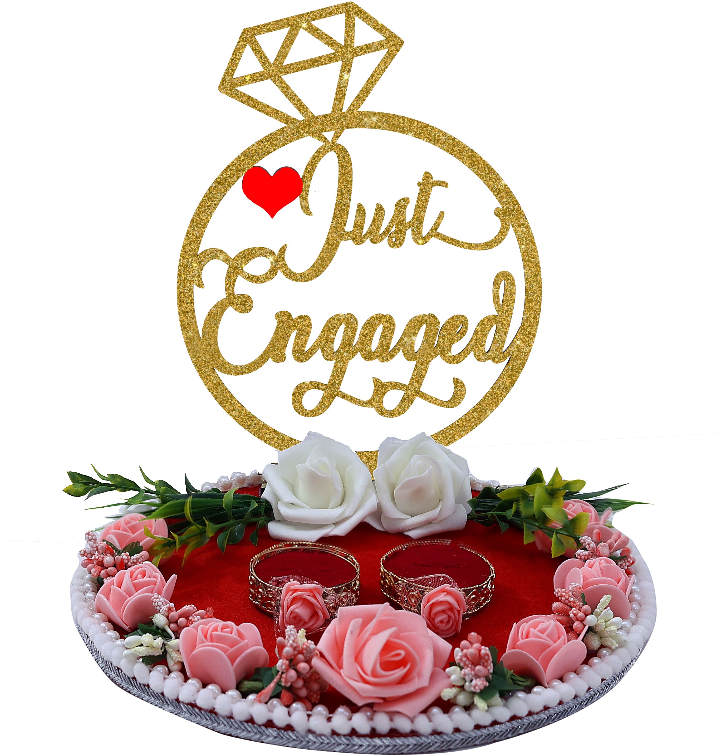 engagement ring tray Wood Decorative Platter-image-11