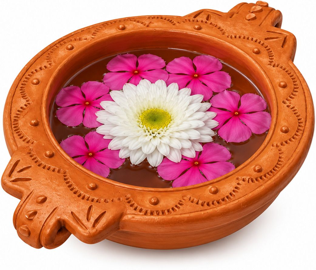 anjhana traders ATFP00002 Terracotta Decorative Platter-picture-18