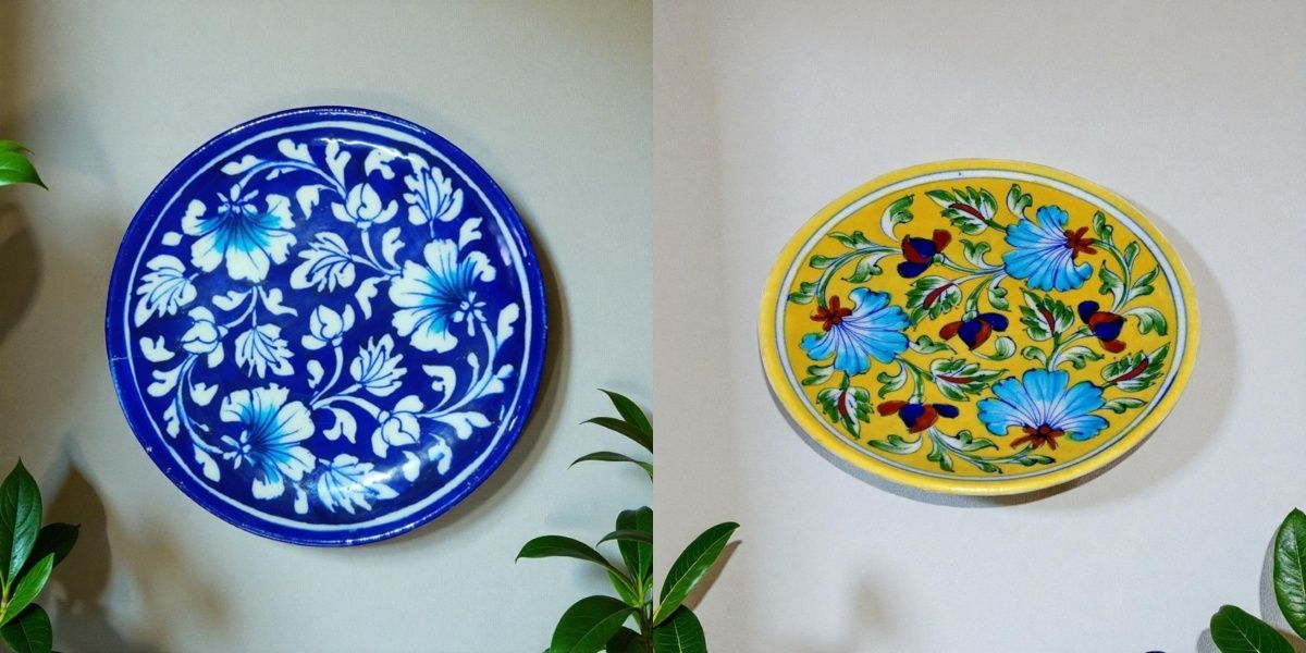 Decorative Platter Set of 2 | Elegant Home & Table Décor Serving Plates Ceramic Decorative Platter-image-29