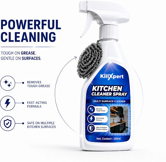 shinexpert Kitchen Surface Cleaning Spray 250ml for Steel, Tiles & Sink Degreasing Spray-picture-43