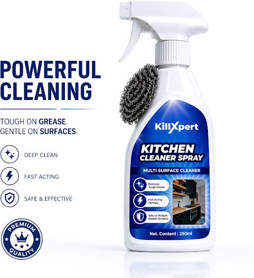 shinexpert Kitchen Cleaner Liquid Spray 250ml for Oil & Food Stain Removal Degreasing Spray-picture-38