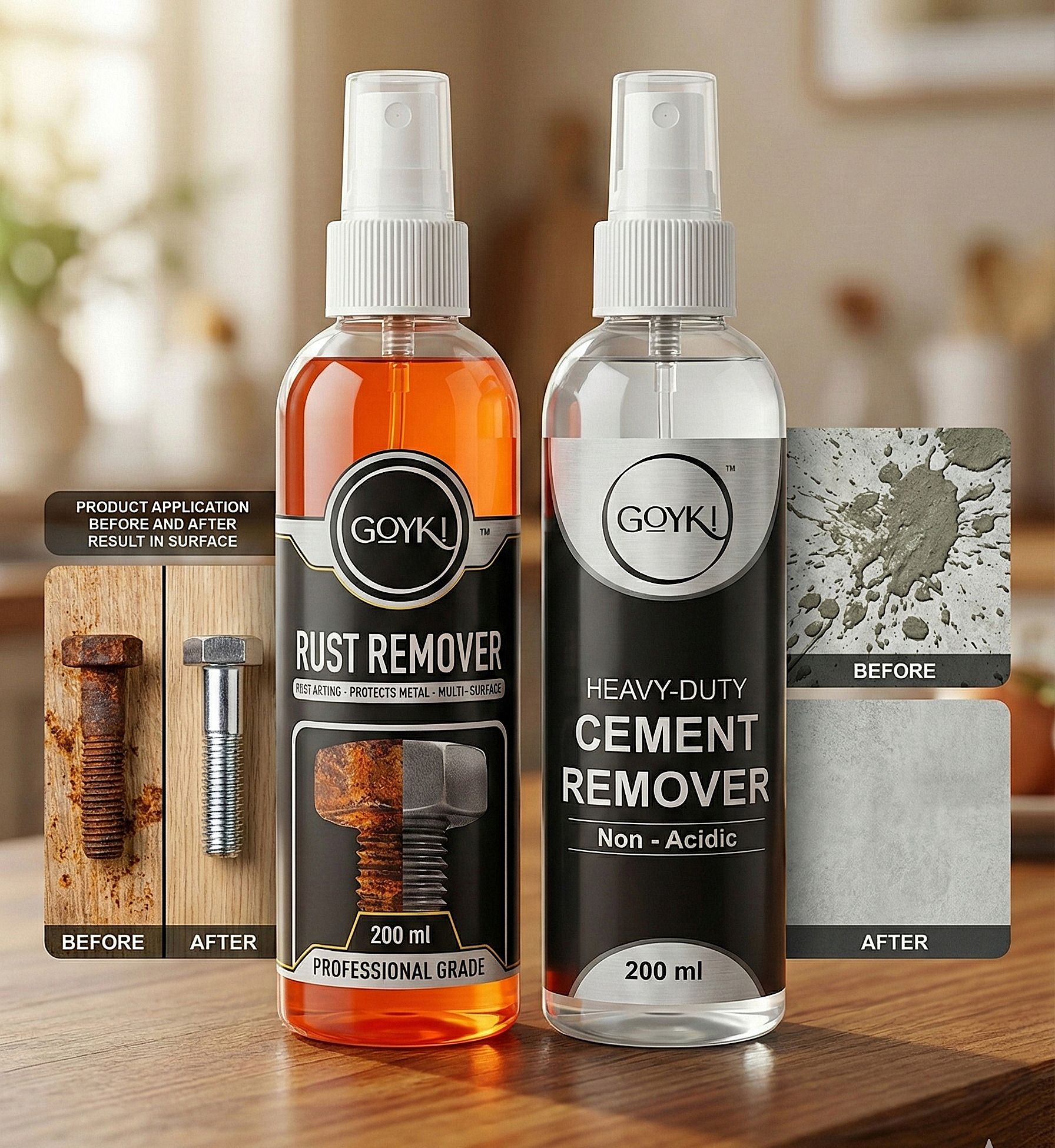 goyki rust remover + cemnt remover Rust Removal Solution with Trigger Spray-picture-11
