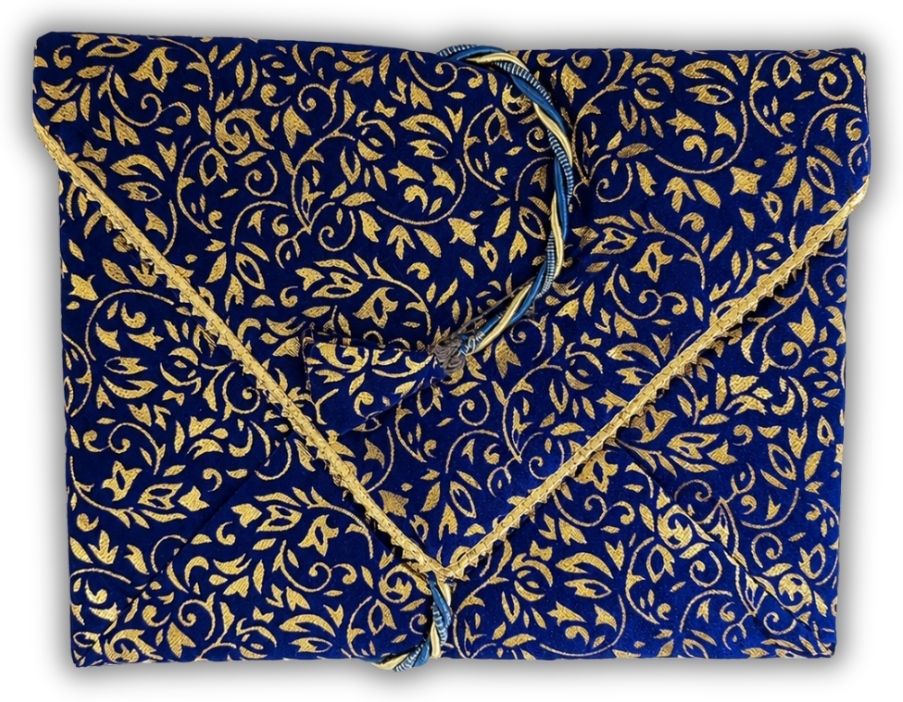 al sidra collection Premium Blue Holy BookCover/JUSDAN for Quran, Geeta, ramayan Bible,guru Granth Dress-picture-0