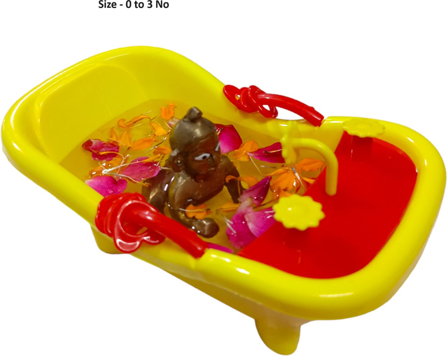 0 to 3 no Kanha JI Laddu Gopal Ji Bath Tub Swimming Pool (Plastic) Deity Ornament-image-40