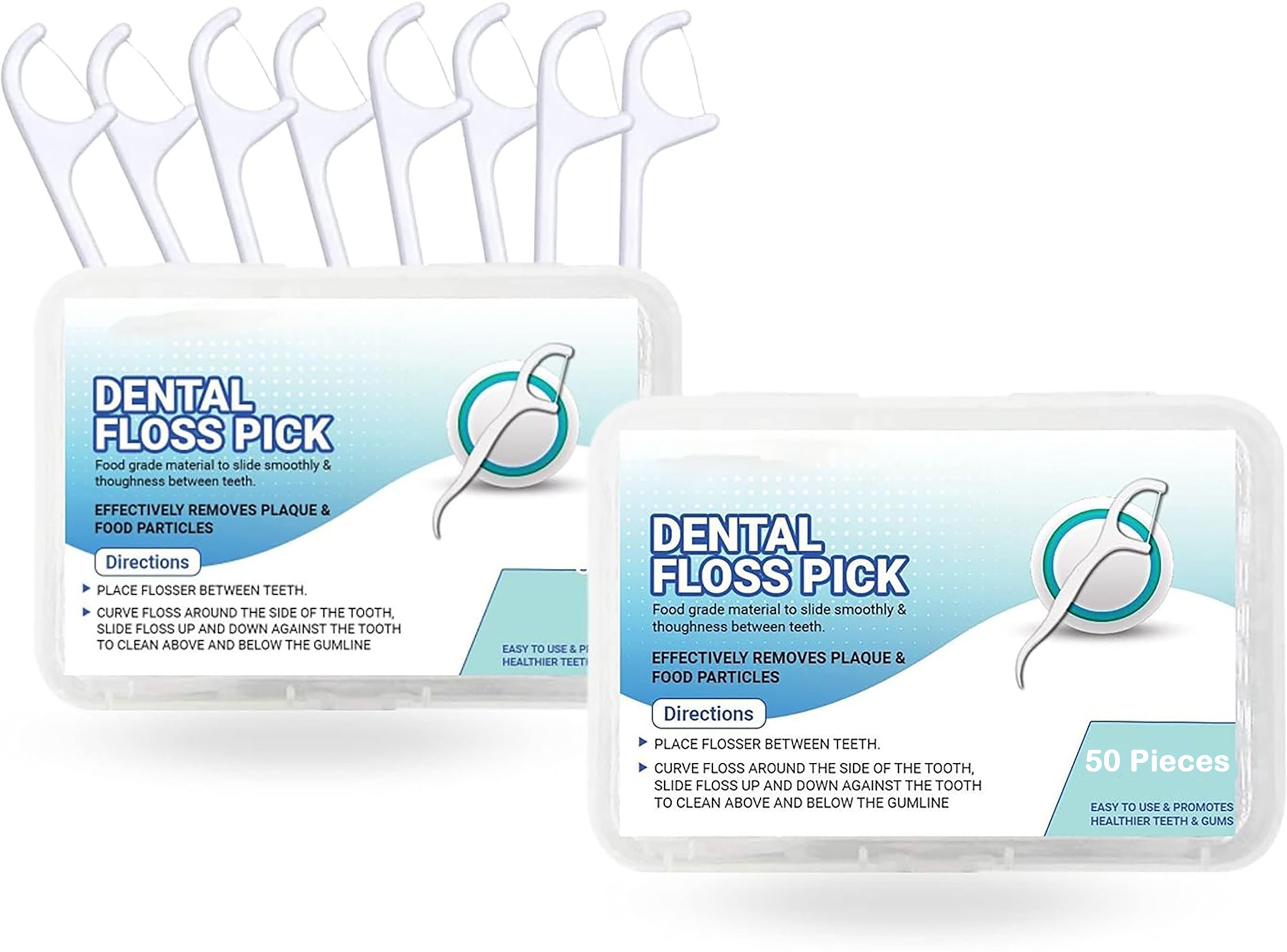 jamboree Dental Floss Toothpick, Teeth Cleaning For Healthy Gums 2 box,each have 50pcs-picture-12