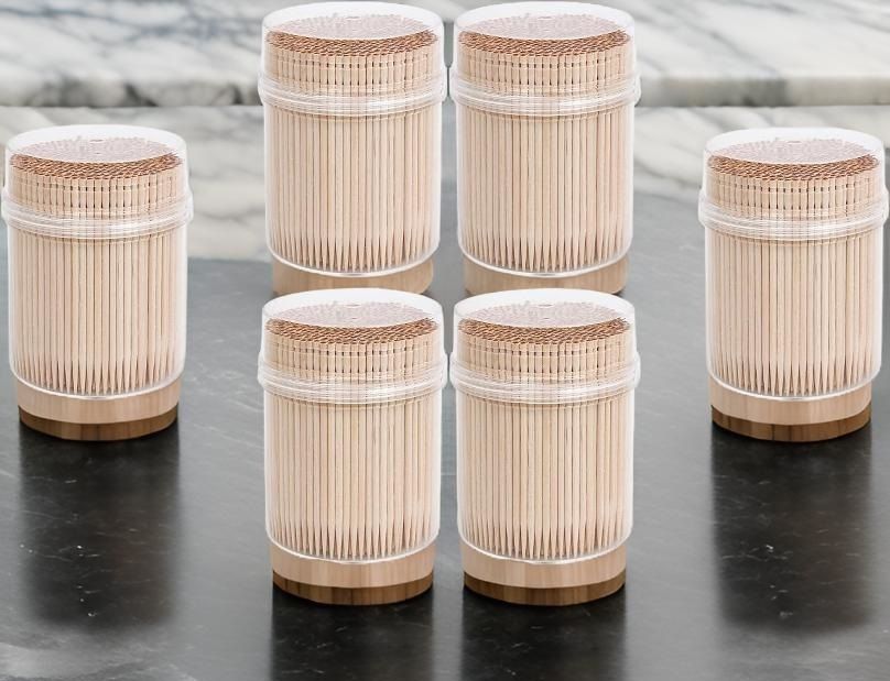 fanqew 1200pcs Wood Toothpicks, DisposableS Individual Paper Wrapped-picture-17