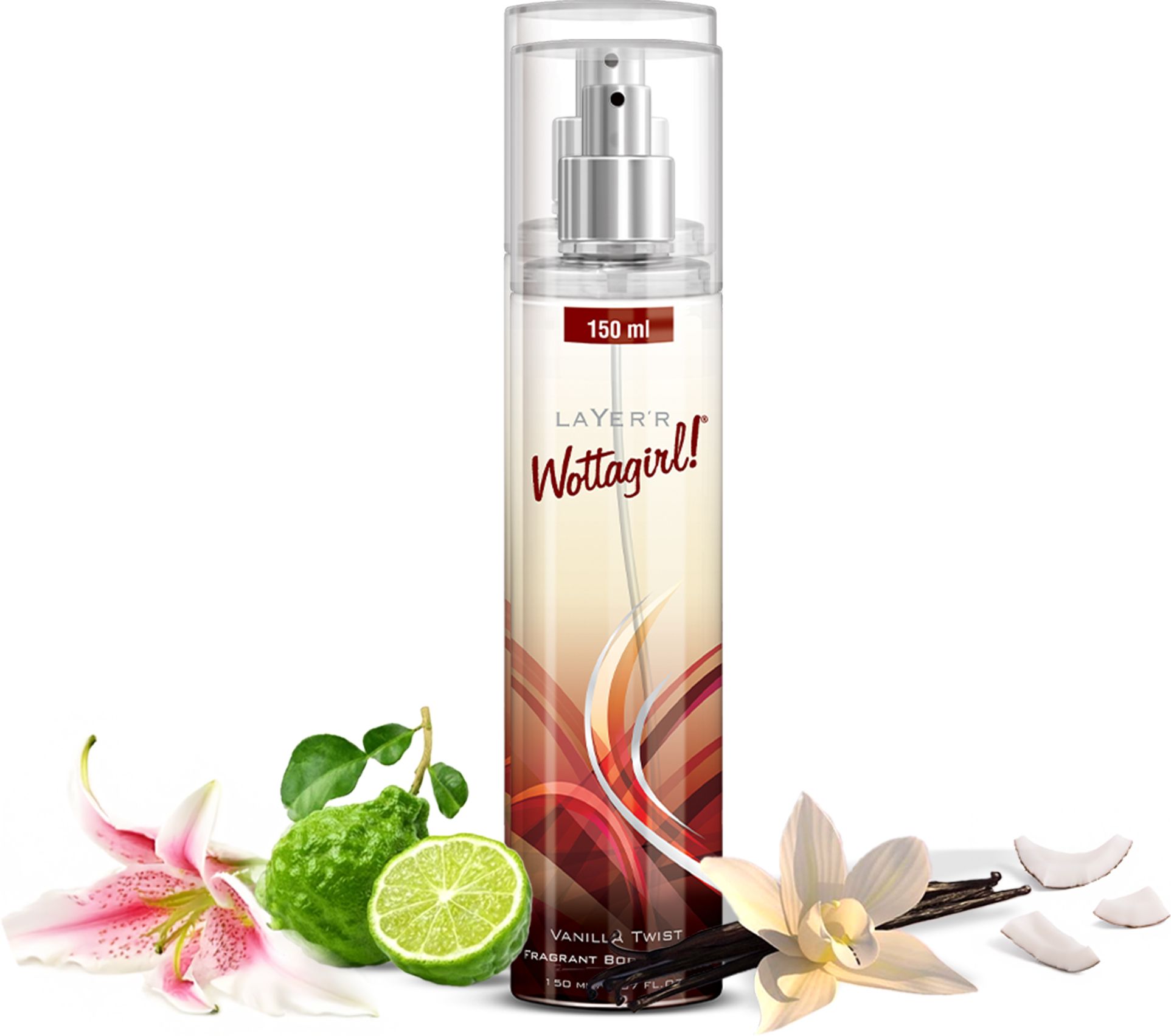 Wottagirl Vanilla Twist Long Lasting Fragrance Body Spray - For Women