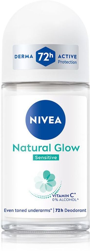 nivea Natural Glow Sensitive, Even Toned Underarms, with Vitamin C & 0% Alcohol Deodorant Roll-on - For Women-picture-14