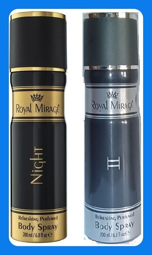 royal mirage Deo - Night & II 200 ml men Deodrant Spray New Deodorant Spray - For Women-picture-11