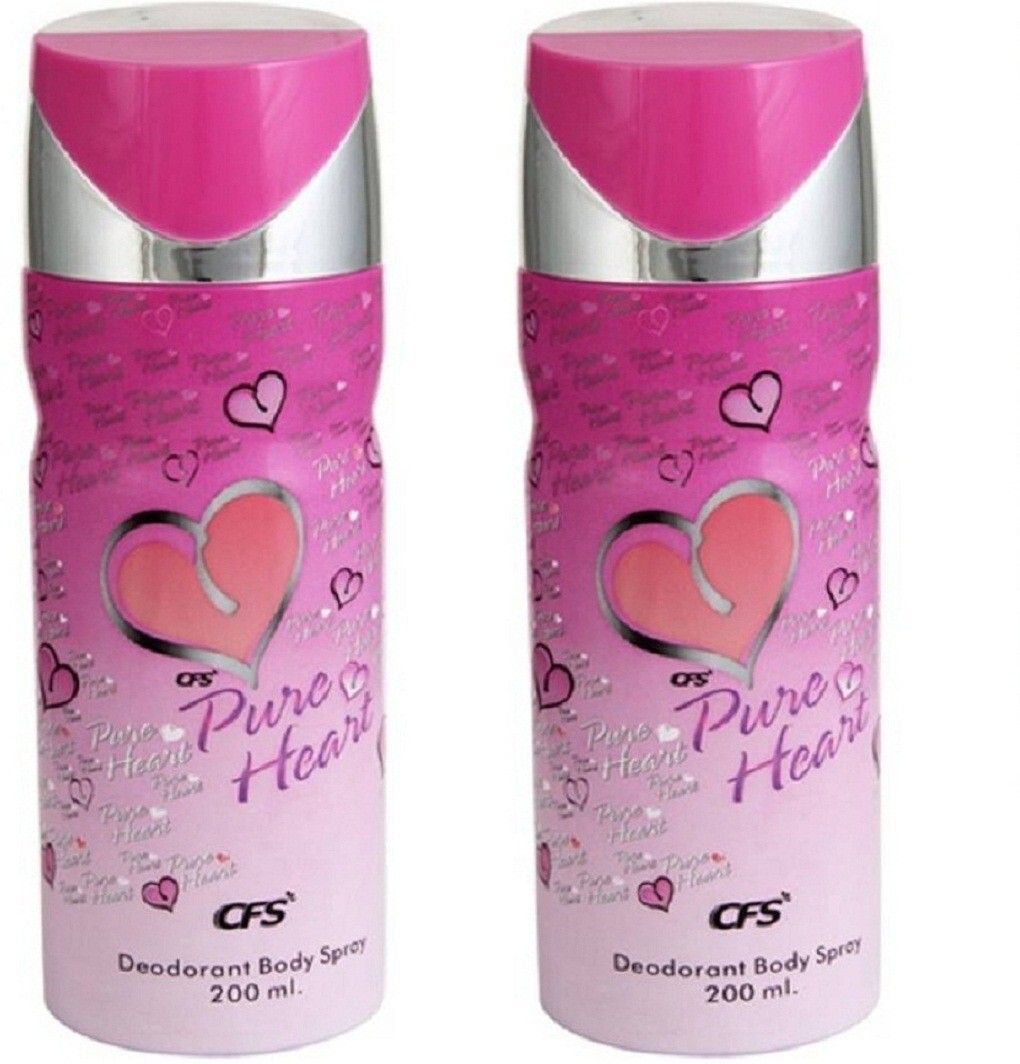 Pure Heart Pink Deodorant Body Spray 200ML Each (Pack of 2) Deodorant Spray - For Women-image-43