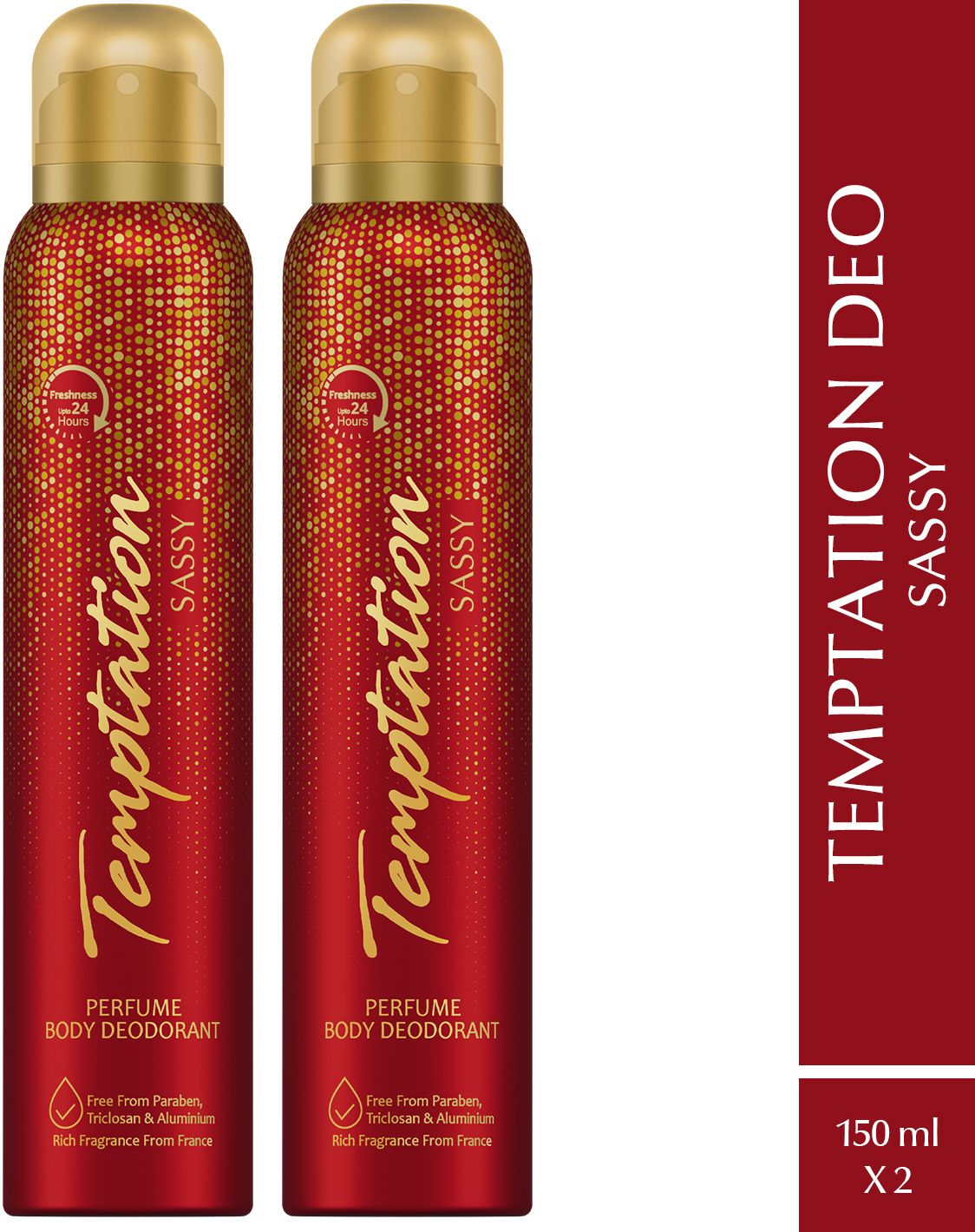 Temptation Sassy Perfume Body Deodorant Spray-For Women-image-7