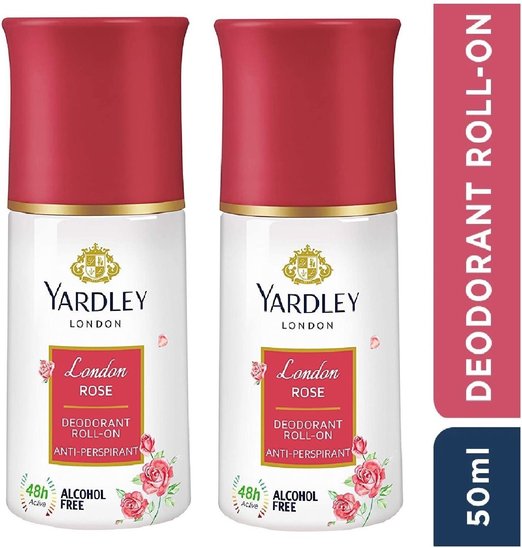yardley london (London Rose Roll-On 50ml) Pack Of 2 I Deodorant Roll-on - For Women-picture-19