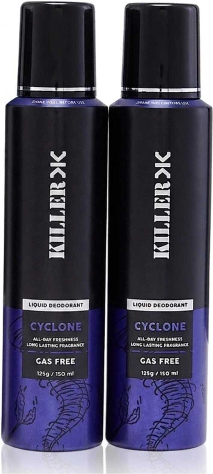 CYCLONE GAS FREE LIQUID DEODORANT PACK OF 2 Body Spray - For Men-image-5
