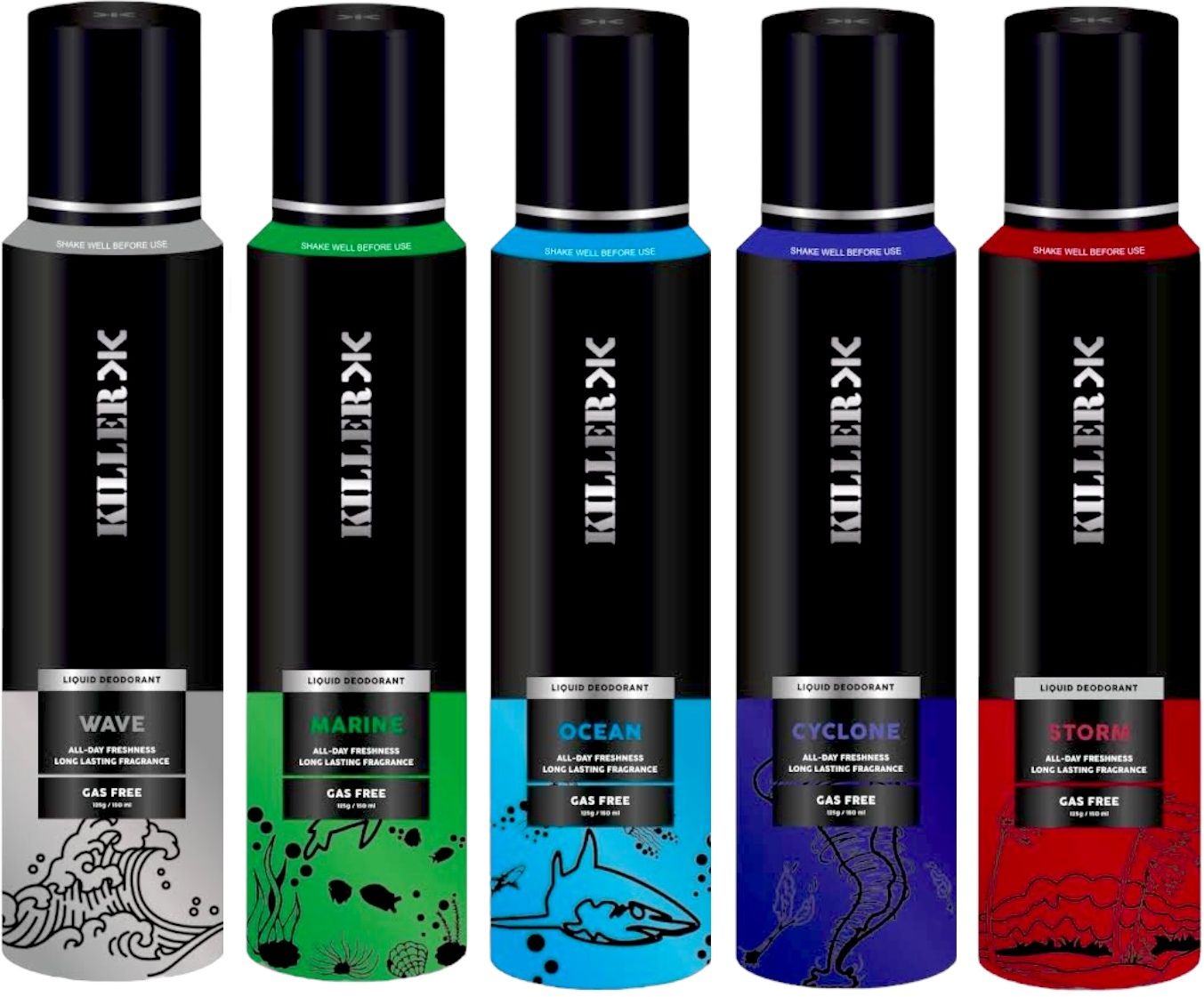 CYCLONE , WAVE , STORM , MARINE , OCEAN Deodorant Spray - For Men