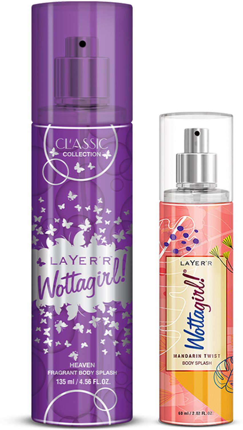 layer'r Wottagirl! Combo Classic Heaven 135ml & Mandarin Twist 60ml Body Mist - For Women-picture-10