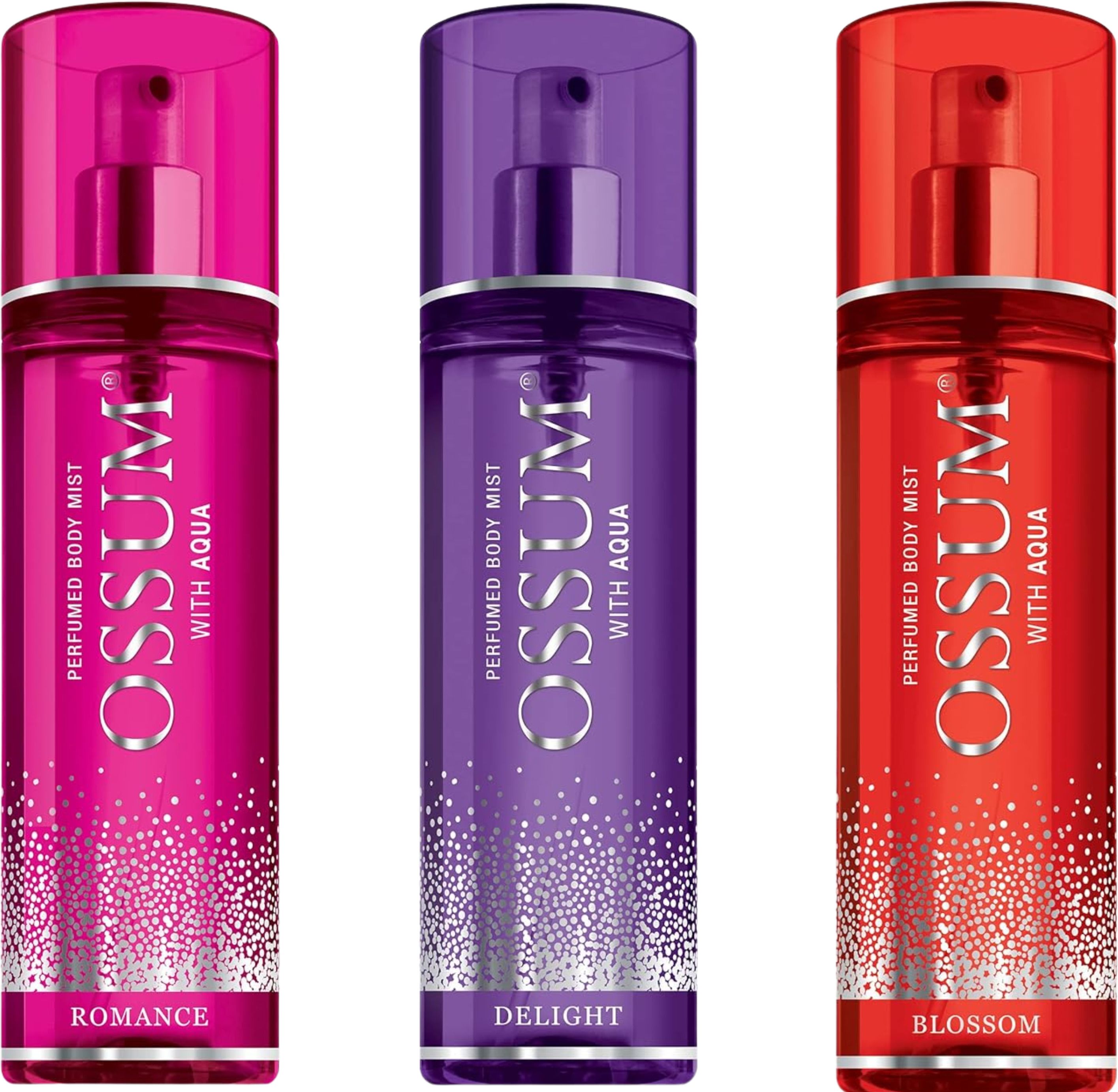 ossum Romance,Delight and Blossom body mist-pack of 3 Body Mist - For Women-picture-24