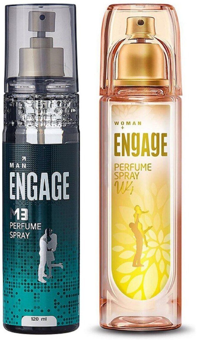 M3 Perfume Spray For Men and W4 Perfume Spray For Women 120ml Each Perfume Body Spray - For Women-image-20