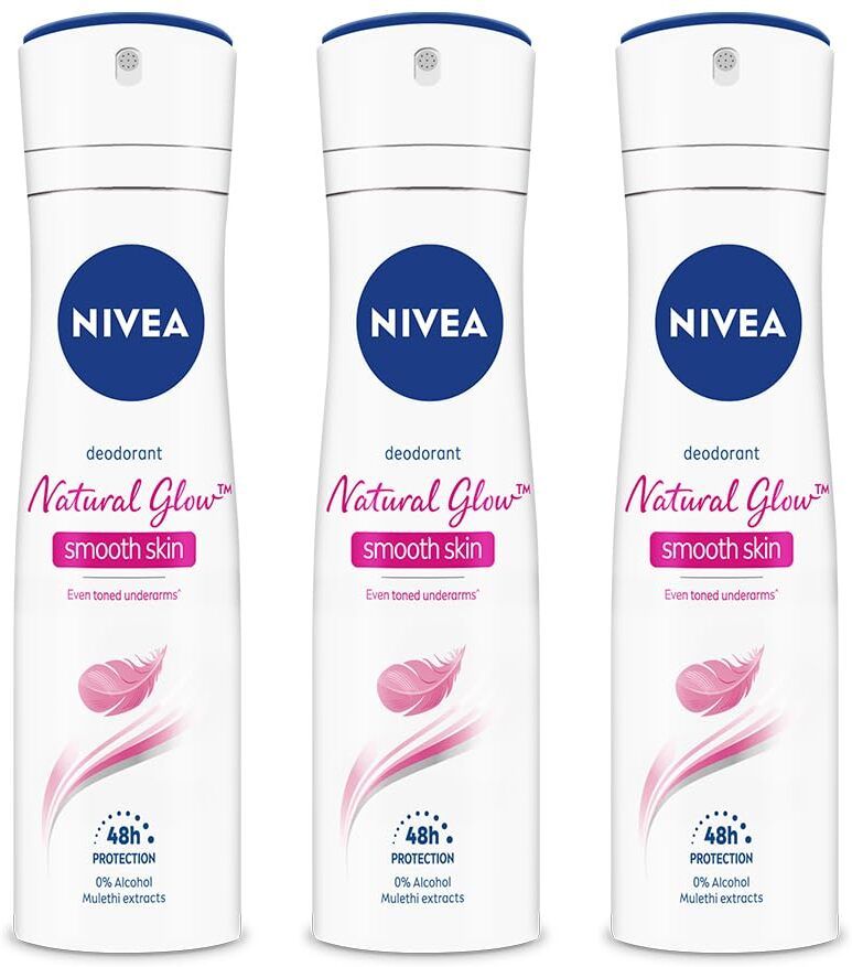 nivea Smooth Skin Deodorant 150ml (set of 3) Deodorant Spray - For Women-picture-6