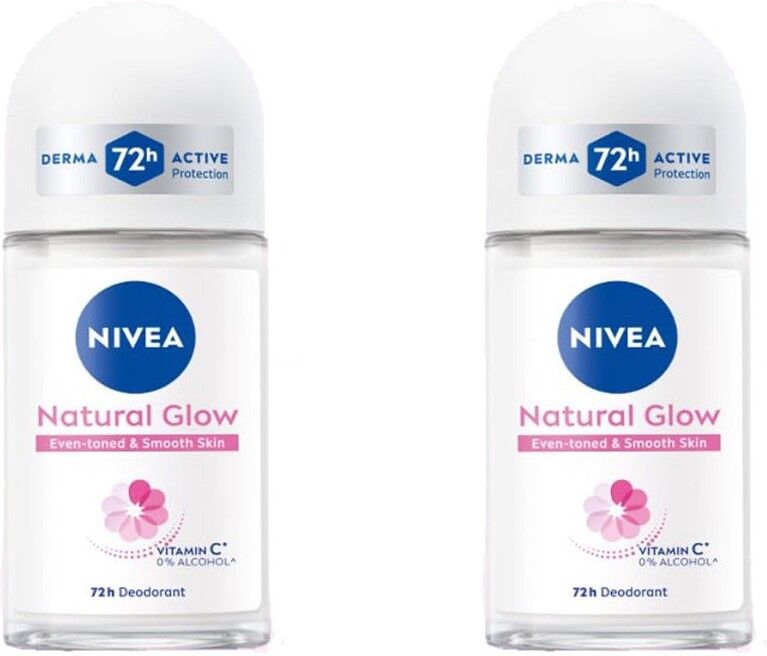 nivea Natural Glow Smooth Skin for Women with Vitamin C, Vitamin E, Avocado oil Deodorant Roll-on - For Women-picture-47