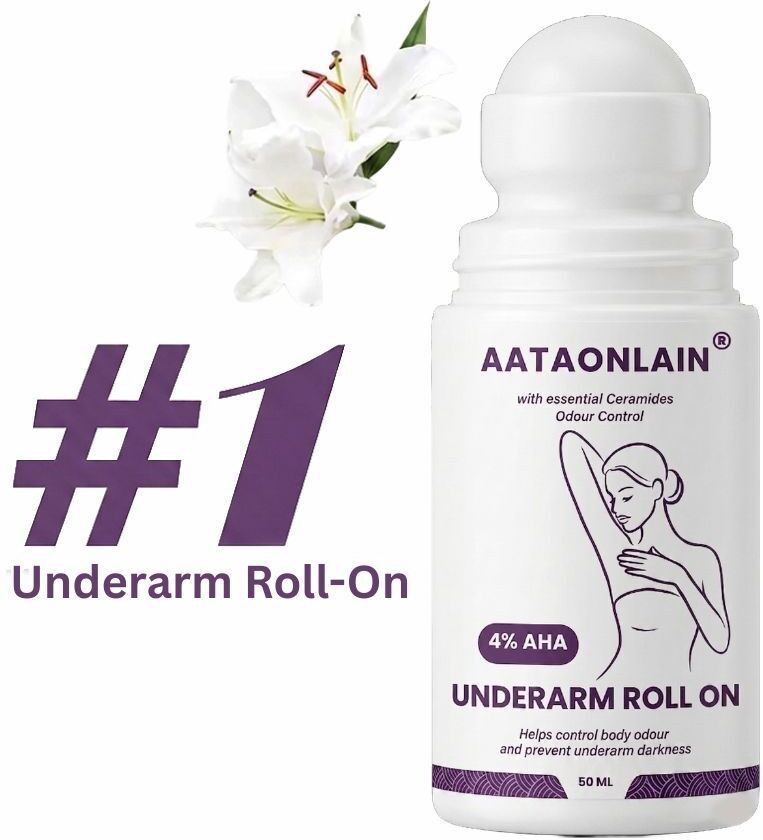 4% AHA BHA Underarm Roll On | Pigmentation & Odour Control | Flora Fragrance Deodorant Roll-on - For Women-image-48