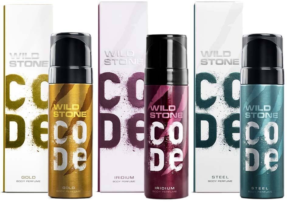 wild stone code CODE Gold, Steel & Iridium Body Perfume (150 ml each) No Gas Body Spray - For Men-picture-15