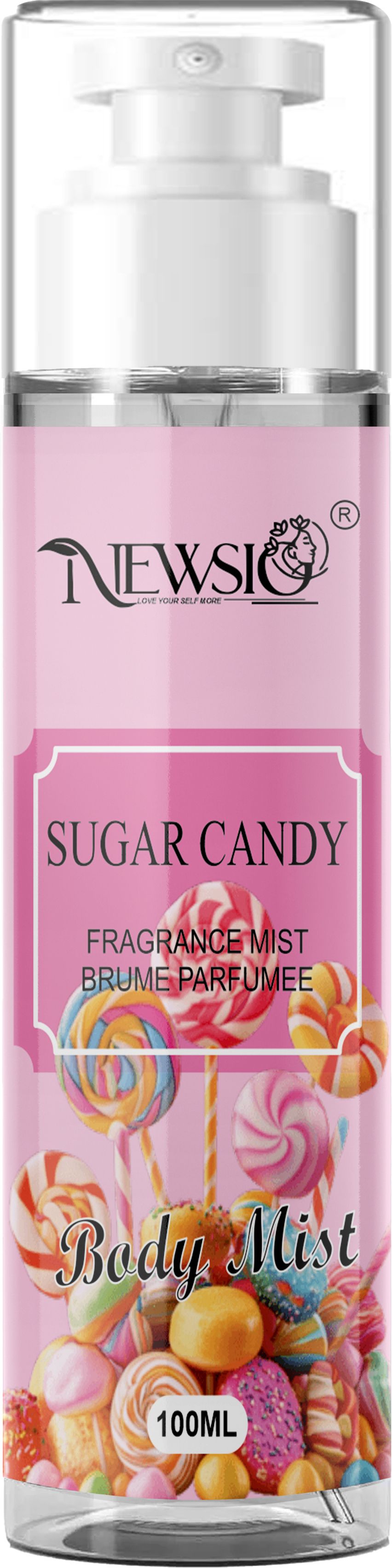 newsio Sugar Candy Sweet Body Mist Fruity Fragrance Spray | Refreshing Use Perfume Mist Body Mist - For Women-picture-11