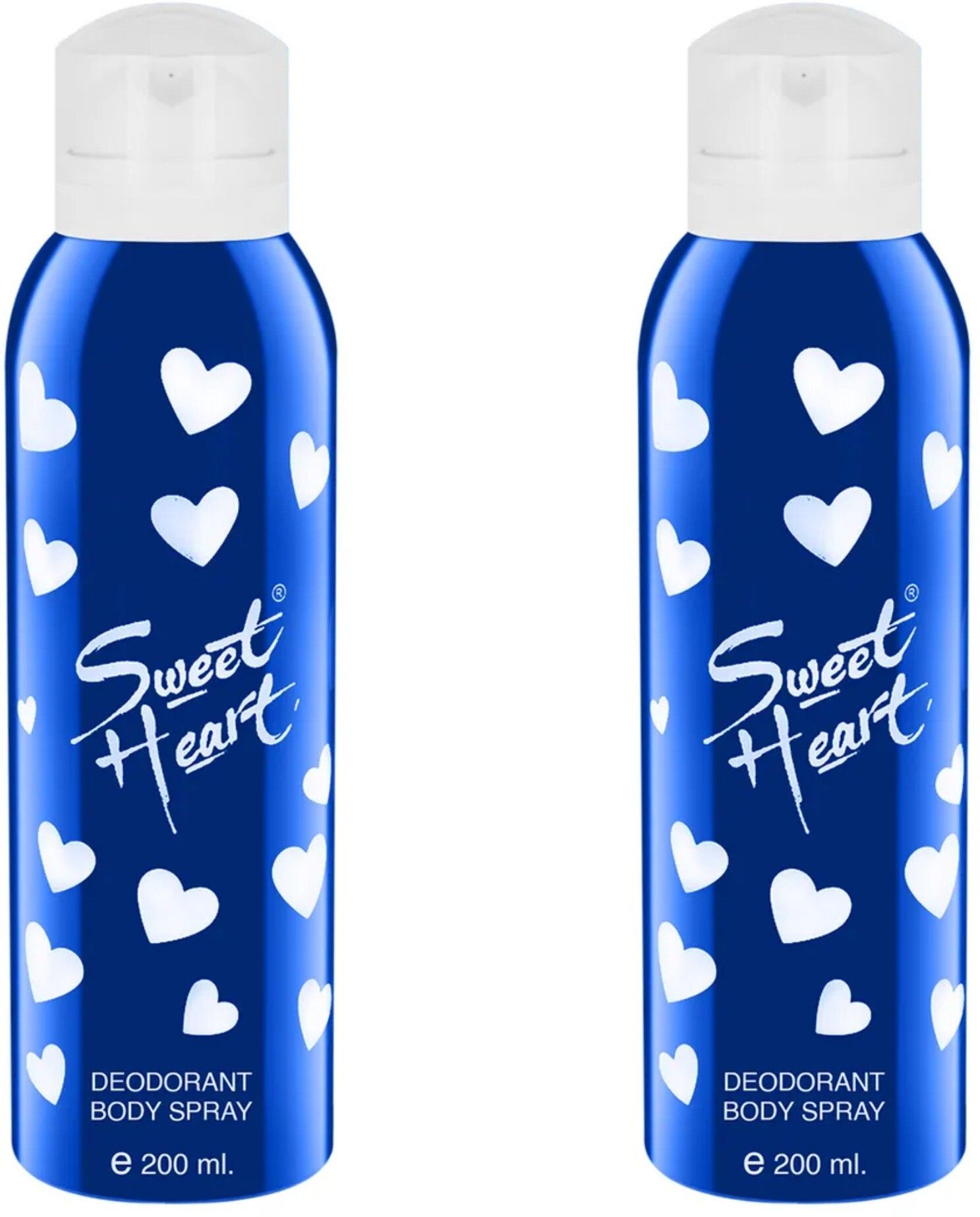 Sweet Heart Blue Deodorant Body Spray For women Pack Of 2 (200+200 ML) Deodorant Spray-For Women-image-33