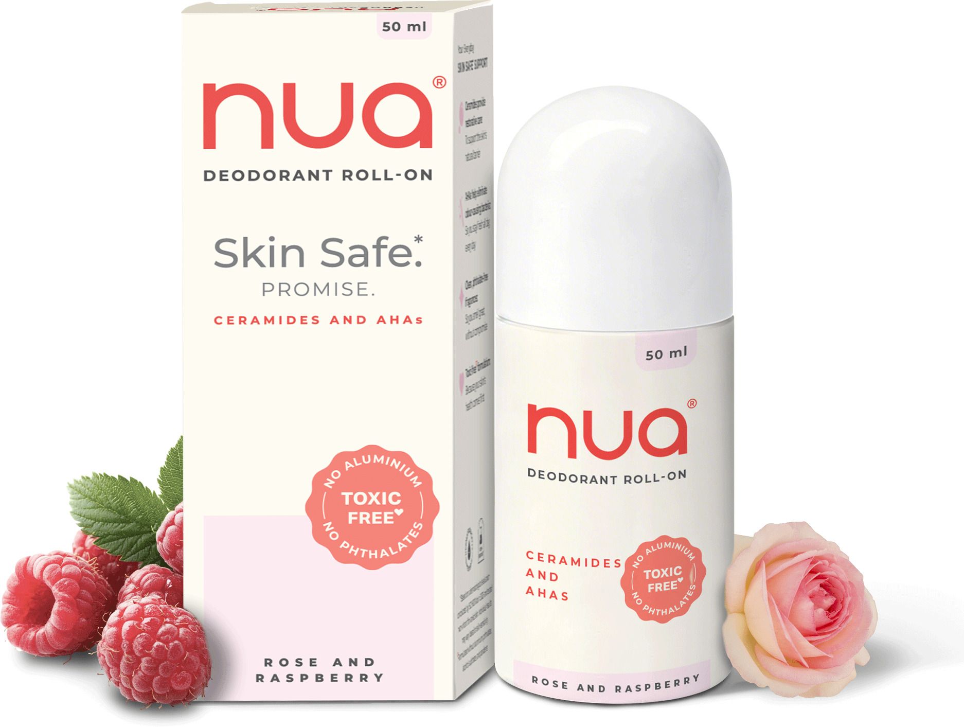 nua Deodorant Roll-On Rose & Raspberry | Skin-safe | Protects Skin Barrier | Deodorant Roll-on - For Women-picture-37