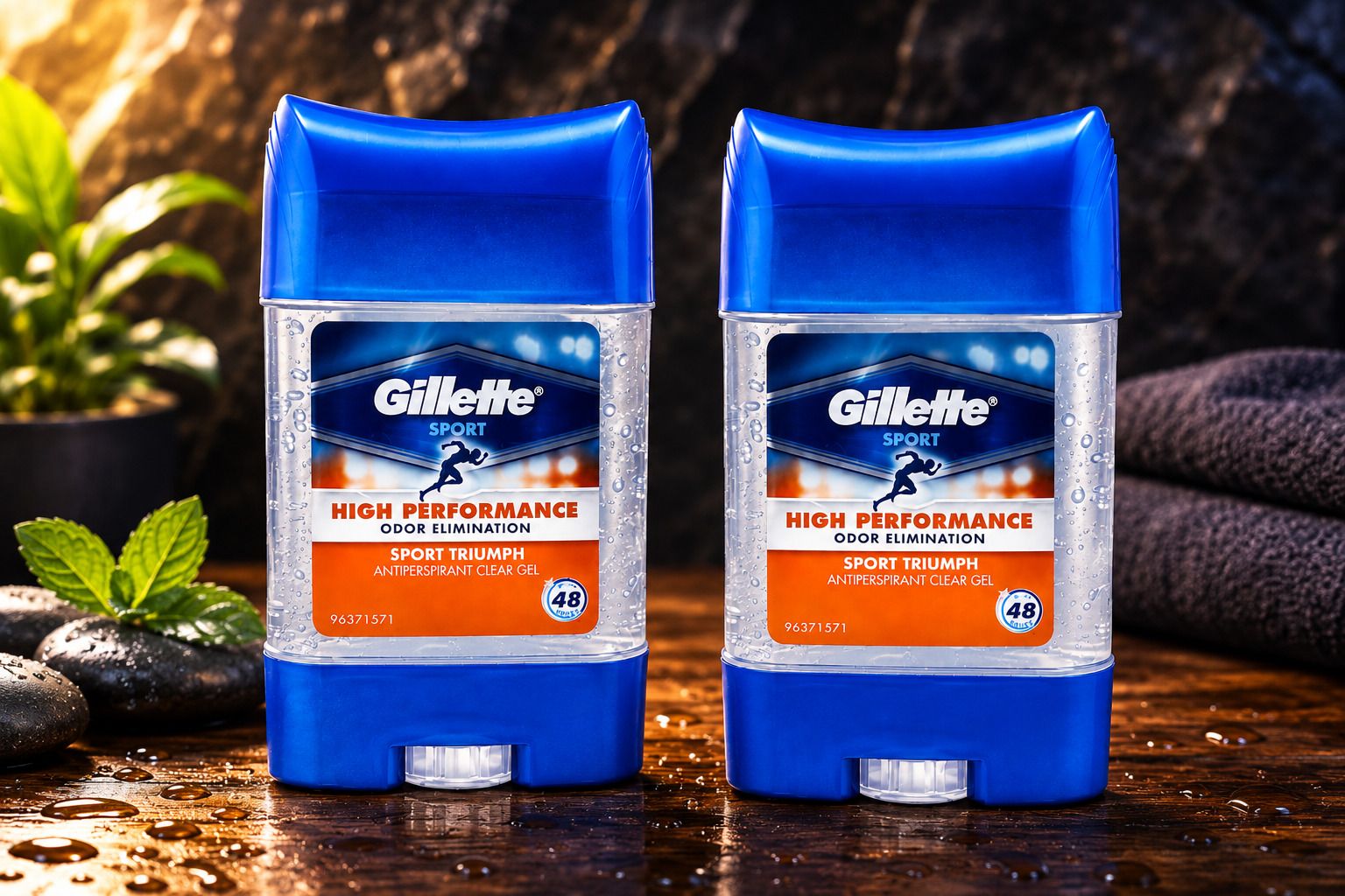 gillette Active Fresh 48H Antiperspirant Gel Stick Duo Deodorant Gel - For Men-picture-47