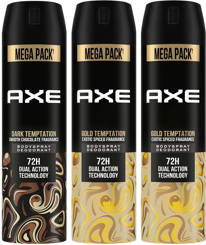 Gold and Dark Temptation Deodorant Spray-For Men