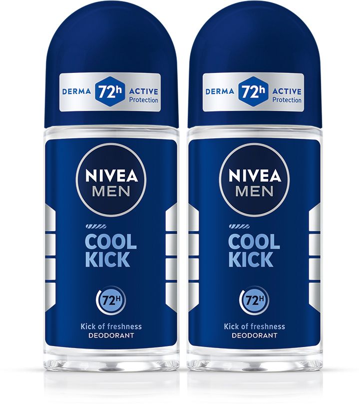 nivea men Cool Kick Combo, Antibacterial 72h Protection, Long Lasting Kick of Freshness Deodorant Roll-on - For Men-picture-24