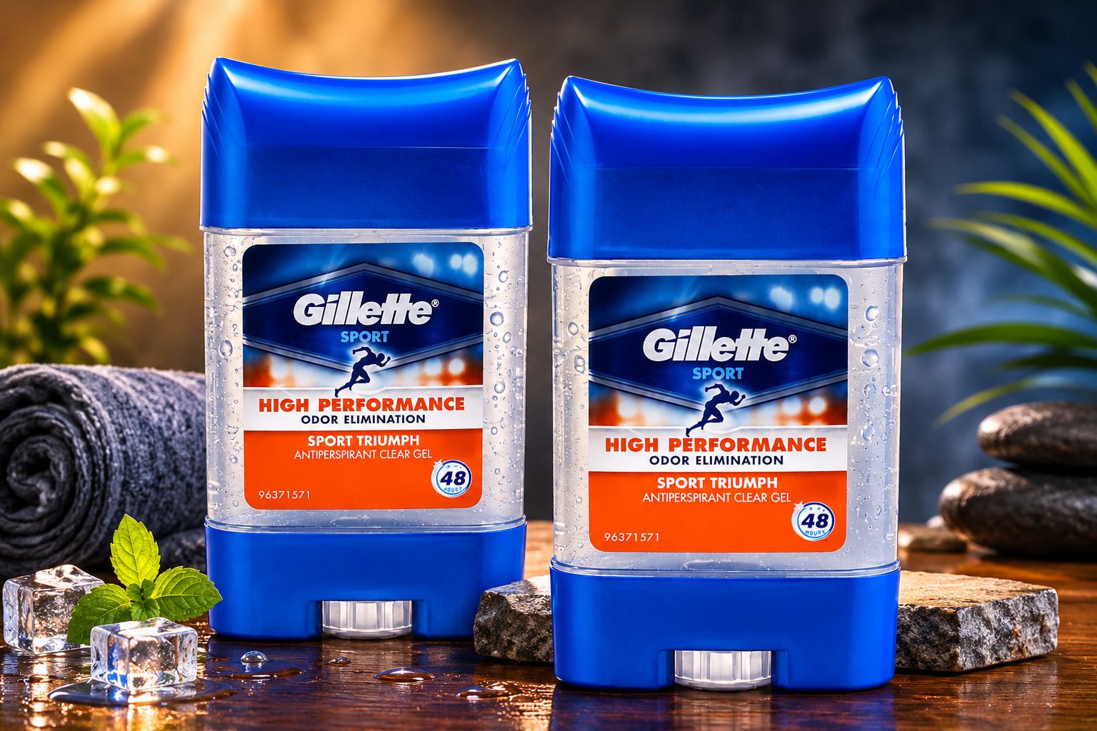 gillette Power Fresh Clear Gel Odor Defense Twin Pack Deodorant Gel - For Men-picture-39