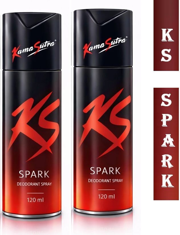 kamasutra Spark Deodrent for Men, Long Lasting Fragrance Body Spray (120 ml, Pack of 2) Body Spray - For Men-picture-27