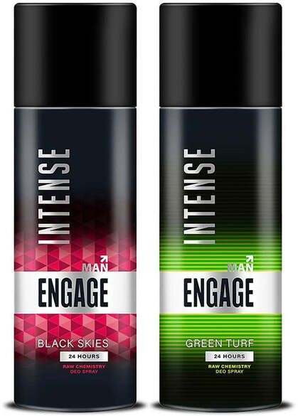 Intense Man Black skies & Green Turf Body Spray 150ML Pack of 2 Body Spray - For Men-image-24