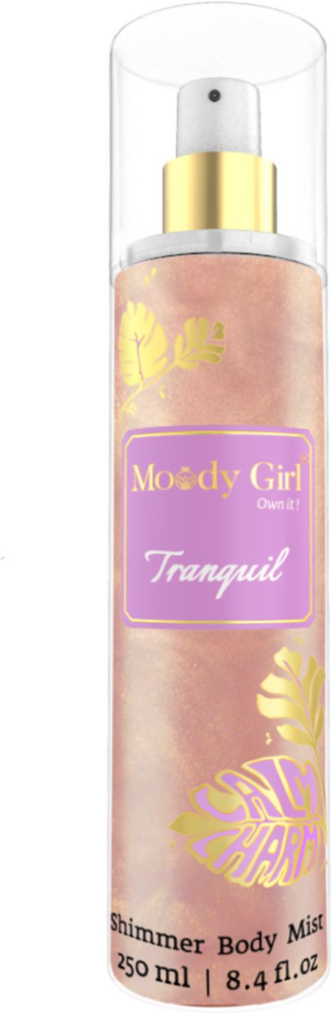 moody girl Tranquil Shimmer Body Mist for Women 250ml Passionfruit, Tangerine Fragrance Body Mist-For Women-picture-16